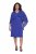 Ulla Popken 853675 Vestido de chiffon com manga 3/4 Azul - Vestidos de noite - Vestidos de festa em tamanhos grandes