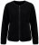 Ulla Popken 853685 Casaco teddy curto com debrum efeito pele Preto - Jaquetas - Casacos plus size para mulher
