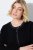 Ulla Popken 853685 Casaco teddy curto com debrum efeito pele Preto - Jaquetas - Casacos plus size para mulher