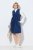 Ulla Popken 853697 Vestido de bombazina sem mangas com decote em V Azul-marinho - Vestidos de verão - Vestidos de verão plus size
