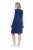 Ulla Popken 853697 Vestido de bombazina sem mangas com decote em V Azul-marinho - Vestidos de verão - Vestidos de verão plus size