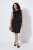 Ulla Popken 853766 Vestido justo sem mangas com strass Preto - Vestidos de verão - Vestidos de verão plus size