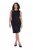 Ulla Popken 853766 Vestido justo sem mangas com strass Preto - Vestidos de verão - Vestidos de verão plus size