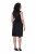 Ulla Popken 853766 Vestido justo sem mangas com strass Preto - Vestidos de verão - Vestidos de verão plus size
