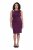 Ulla Popken 853766 Vestido justo com strass Ameixa - Vestidos de noite - Vestidos de festa em tamanhos grandes