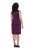 Ulla Popken 853766 Vestido justo com strass Ameixa - Vestidos de noite - Vestidos de festa em tamanhos grandes