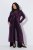 Ulla Popken 853770 Casaco de lantejoulas Ameixa - Jaquetas - Casacos plus size para mulher