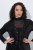 Ulla Popken 853770 Casaco de lantejoulas Preto - Jaquetas - Casacos plus size para mulher