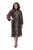 Ulla Popken 853788 Vestido de chiffon com padrão animal Castanho claro - Vestidos maxi - Vestidos maxi plus size para mulher
