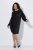 Ulla Popken 853871 Vestido de lantejoulas Preto - Vestidos de noite - Vestidos de festa em tamanhos grandes