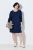 Ulla Popken 853877 Vestido de sweat floral Azul-marinho - Vestidos - Vestidos para todos os tamanhos