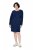 Ulla Popken 853877 Vestido de sweat floral Azul-marinho - Vestidos - Vestidos para todos os tamanhos