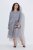 Ulla Popken 853879 Vestido midi evasê Cinzento - Vestidos midi - Vestidos Midi Tamanhos Grandes