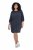Ulla Popken 853946 Vestido com manga 3/4 Verde azeitona - Vestidos - Vestidos para todos os tamanhos