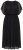Ulla Popken 854031 Vestido de chiffon de manga curta Preto - Vestidos de noite - Vestidos de festa em tamanhos grandes