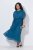 Ulla Popken 854031 Vestido comprido sem mangas Petróleo - Vestidos maxi - Vestidos maxi plus size para mulher