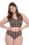Ulla Popken 854114 Cuecas aos quadrados pack de 5 Taupe - Cuecas - 
