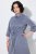 Ulla Popken 854413 Vestido midi com cordão Cinzento - Vestidos midi - Vestidos Midi Tamanhos Grandes