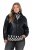 Ulla Popken 854795 Casaco biker em pele sintética Preto - Jaquetas - Casacos plus size para mulher