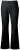 Ulla Popken 854910 Calças stretch quentes com cós elástico Preto - Calças de tecido - Calças Largas Femininas Plus Size