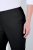 Ulla Popken 854910 Calças stretch quentes com cós elástico Preto - Calças de tecido - Calças Largas Femininas Plus Size