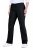 Ulla Popken 854910 Calças stretch quentes com cós elástico Preto - Calças de tecido - Calças Largas Femininas Plus Size