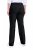 Ulla Popken 854910 Calças stretch quentes com cós elástico Preto - Calças de tecido - Calças Largas Femininas Plus Size
