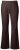 Ulla Popken 854910 Calças stretch quentes com cós elástico Castanho mogno - Calças de tecido - Calças Largas Femininas Plus Size