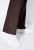 Ulla Popken 854910 Calças stretch quentes com cós elástico Castanho mogno - Calças de tecido - Calças Largas Femininas Plus Size