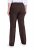 Ulla Popken 854910 Calças stretch quentes com cós elástico Castanho mogno - Calças de tecido - Calças Largas Femininas Plus Size