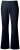 Ulla Popken 854910 Calças stretch quentes com cós elástico Azul-marinho - Calças de tecido - Calças Largas Femininas Plus Size