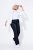 Ulla Popken 854910 Calças stretch quentes com cós elástico Azul-marinho - Calças de tecido - Calças Largas Femininas Plus Size