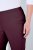 Ulla Popken 854910 Calças stretch quentes com cós elástico Beringela - Calças de tecido - Calças Largas Femininas Plus Size