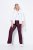 Ulla Popken 854910 Calças stretch quentes com cós elástico Beringela - Calças de tecido - Calças Largas Femininas Plus Size