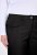 Ulla Popken 854987 Calças stretch quentes com cós confortável Preto - Calças de tecido - Calças Largas Femininas Plus Size