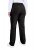 Ulla Popken 854987 Calças stretch quentes com cós confortável Preto - Calças de tecido - Calças Largas Femininas Plus Size