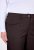 Ulla Popken 854987 Calças stretch quentes com cós confortável Castanho mogno - Calças de tecido - Calças Largas Femininas Plus Size
