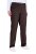 Ulla Popken 854987 Calças stretch quentes com cós confortável Castanho mogno - Calças de tecido - Calças Largas Femininas Plus Size