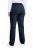 Ulla Popken 854987 Calças stretch quentes com cós confortável Azul-marinho - Calças de tecido - Calças Largas Femininas Plus Size