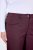 Ulla Popken 854987 Calças stretch quentes com cós confortável Beringela - Calças de tecido - Calças Largas Femininas Plus Size