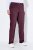 Ulla Popken 854987 Calças stretch quentes com cós confortável Beringela - Calças de tecido - Calças Largas Femininas Plus Size