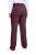 Ulla Popken 854987 Calças stretch quentes com cós confortável Beringela - Calças de tecido - Calças Largas Femininas Plus Size