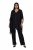 Ulla Popken 855134 Casaco de lantejoulas Preto - Jaquetas - Casacos plus size para mulher