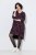 Ulla Popken 855270 Vestido de jersey estampado com decote em V Preto - Vestidos em jersey - 
