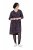 Ulla Popken 855270 Vestido de jersey estampado com decote em V Antracite - Vestidos em jersey - 