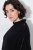 Ulla Popken 855277 Poncho de malha com bainha em bico e decote barco Preto - Ponchos e capas - 