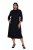 Ulla Popken 855373 Vestido de jersey estampado Preto - Vestidos em jersey - 