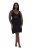 Ulla Popken 855428 Négligé com renda Preto - Camisas de noite - 