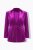 Ulla Popken 855499 Blazer de veludo com strass Magenta - Blazers e Coletes - Blazers em Tamanhos Grandes