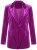 Ulla Popken 855499 Blazer de veludo com strass Magenta - Blazers e Coletes - Blazers em Tamanhos Grandes